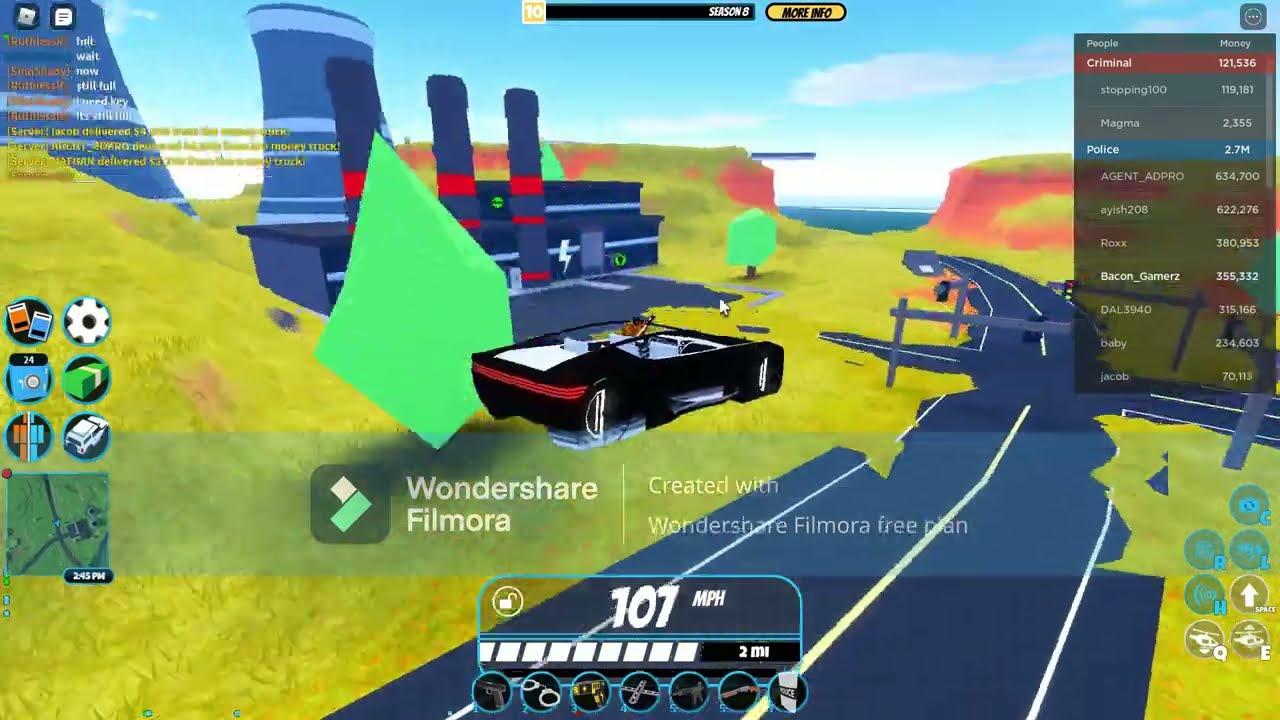 Reaching level 10 and Unlocking the celsior! (Roblox Jailbreak)