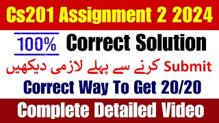 CS201 Cisco Assignment 2 Spring 2024 || CS201 Assignment 2 Solution 2024 || CS201 Assignment 2 2024