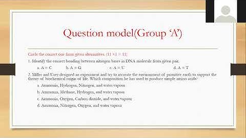 specification grid and model question of class 11