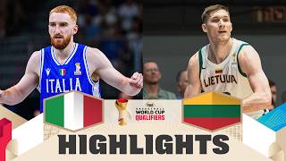 Italy 🇮🇹 v Lithuania 🇱🇹 | Highlights | FIBA Basketball World Cup 2027 European Qualifiers