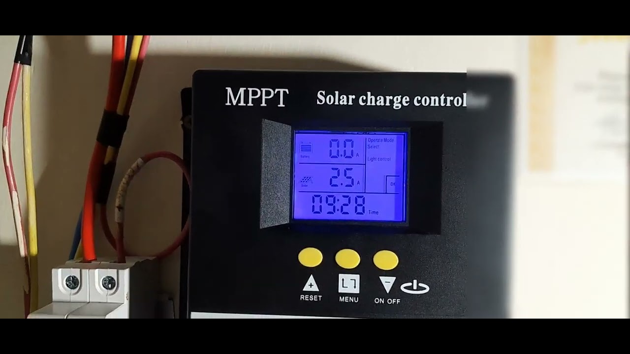 Controlador de carga MPPT 100a Função Test, Charging e light control, uma parte 3