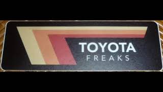 【US直輸入】北米発『TOYOTA FREAKS』US TOYOTA純正ステッカー！