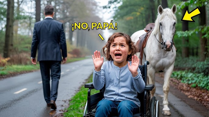 HOMBRE RICO ABANDONA A HIJA EN SILLA DE RUEDAS EN EL BOSQUE, PERO LO QUE  HACE EL CABALLO DESPUÉS... - YouTube