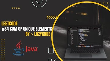 LeetCode in Java | Problem Solving in Arrays : Easy Question | Sum of Unique Elements #java