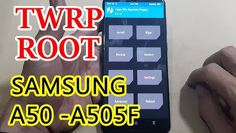 HOW TO INSTALL TWRP / ROOT SAMSUNG GALAXY A50 A505F ANDROID 11 / 12