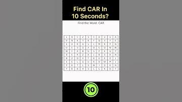 🔥Can You Find CAR in 10 Seconds? #shorts #wordsearch #viral #greenscreen #subscribe