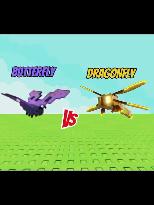 BUTTERFLY VS DRAGONFLY #growagarden #roblox #shorts