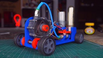 Rotary Wankel RC-auto (3D-geprint)
