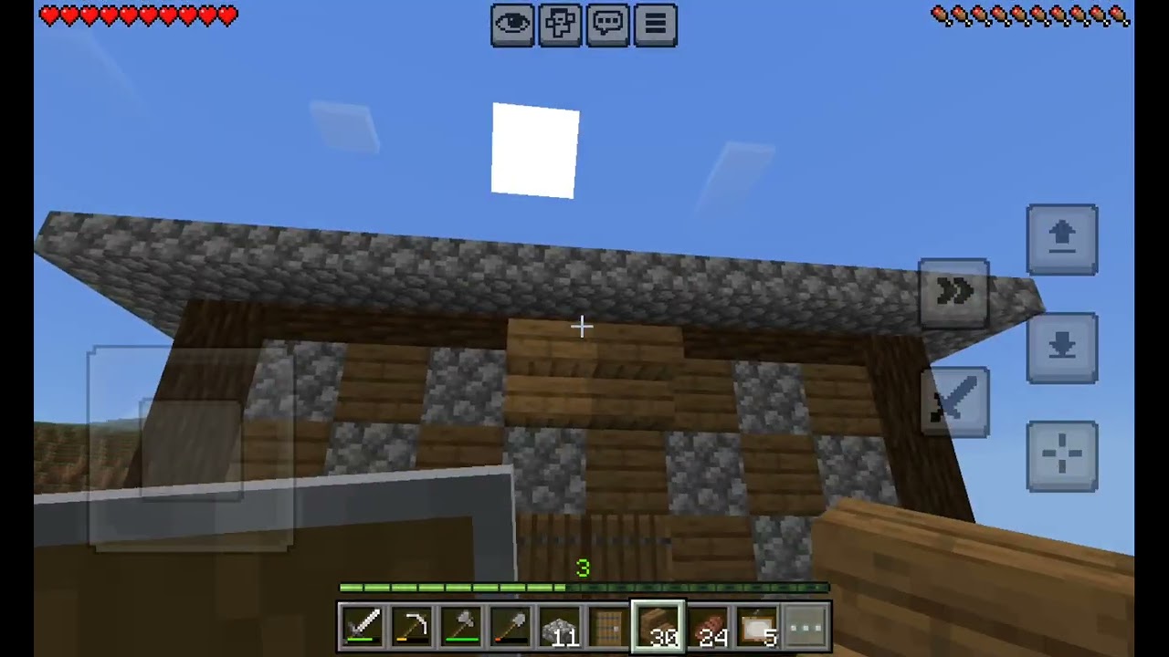 الحلقة التالتة من سلسلة بلوك كرافت تكملت بناء 🏠  البيت