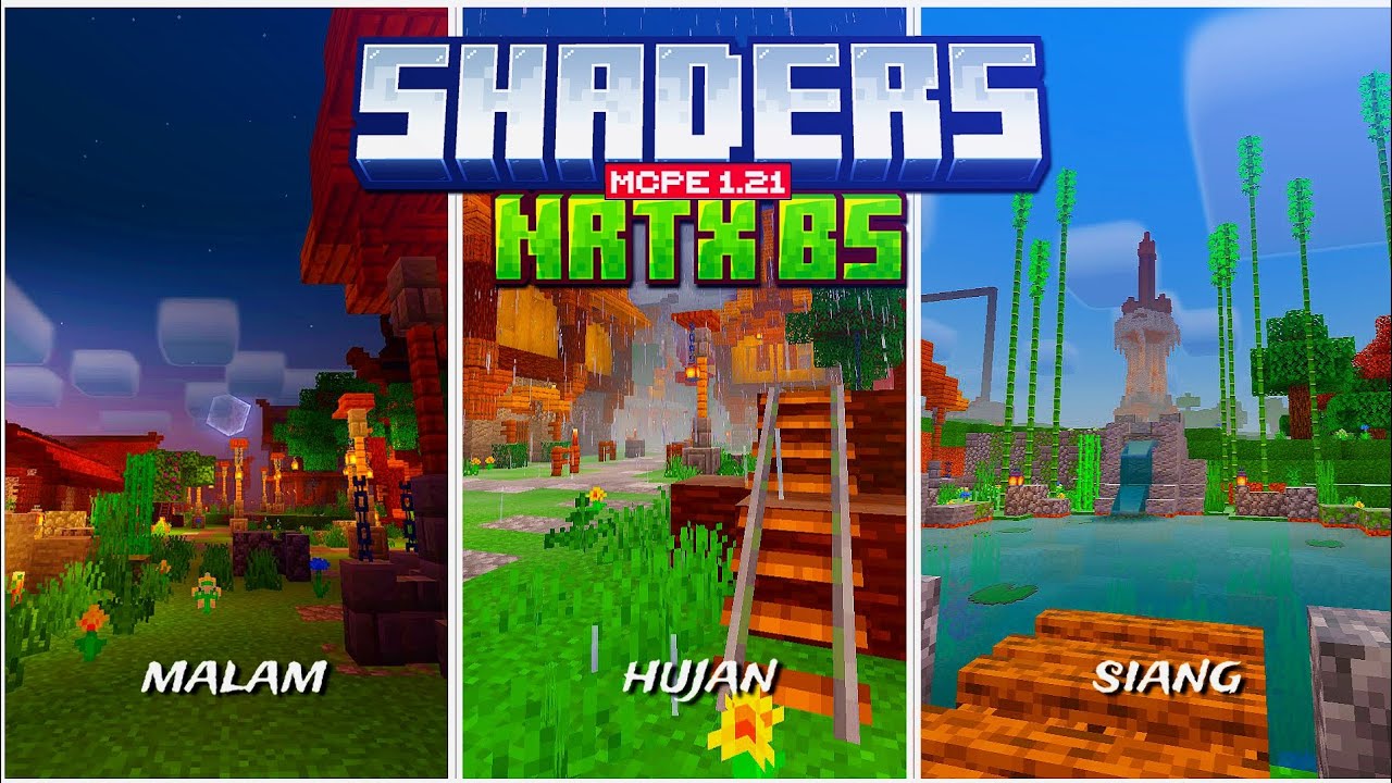 NRTX RD | SHADER MINECRAFT PE 1.21 | SHADER MCPE VERSI TERBARU 1.21 ...