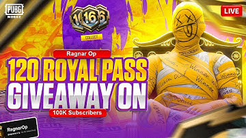120 ROYAL PASS GIVEAWAY ON 100K SUBSCRIBERS 🔥