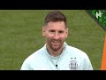 Leo Messi trains at Wembley as Argentina prepare to face Italy in the Finalissima