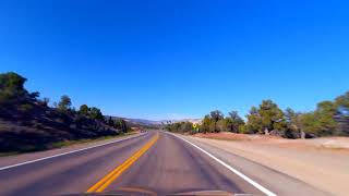 4K - Drive from Zion East Entrance to MT Carmel (Best Western Stay)