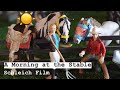 A morning at the stable  schleich horse film
