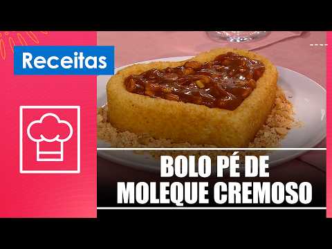 Aprenda a fazer um bolo pé de moleque cremoso com a chef Michelle Agostini - 01/07/26