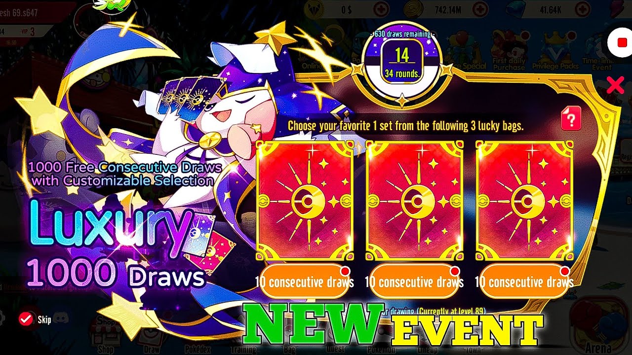 NEW LUXURY 1000 Draws EVENT IN MEGAMON ASIA FREE POKÉMON 🤯 ||| FREE SPIN KARO 🔥