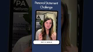 PA School Personal Statement Challenge - Let's Talk About Goals + Personal Statement Tips!