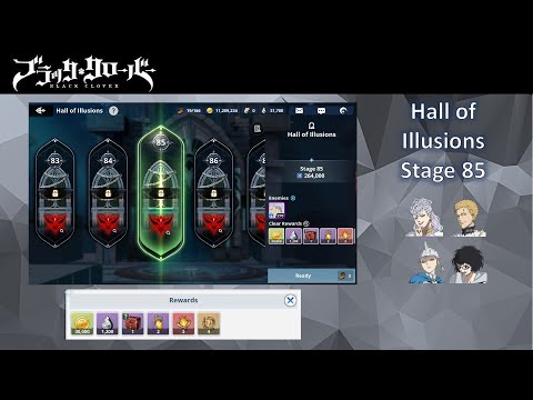 Black Clover Mobile Hall of Illusions 85 Overview with Julius