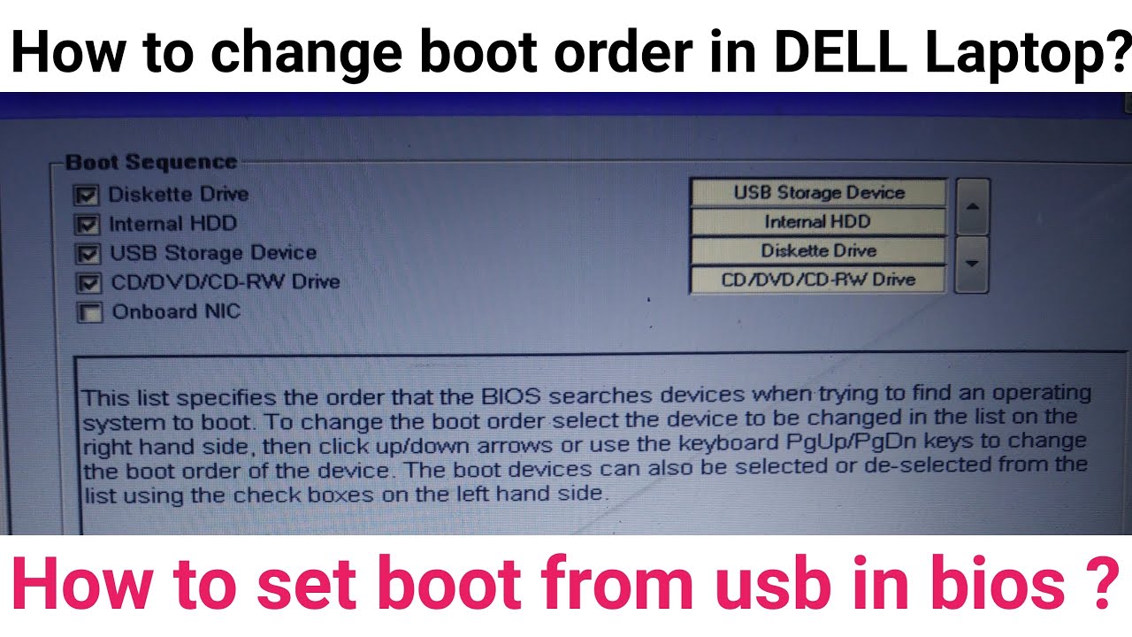 how to boot from usb dell inspiron