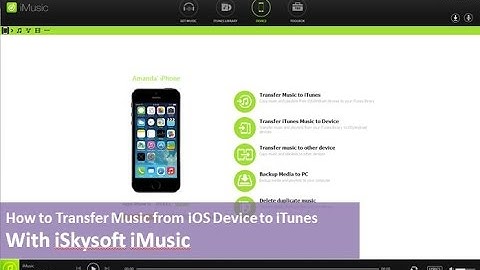iSkysoft iMusic - 1 Click to Transfer Music from iPhone/iPod/iPad to iTunes