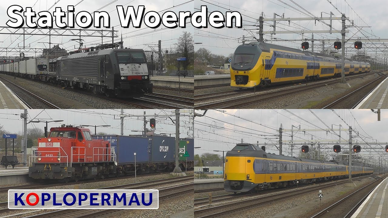 Treinen op station Woerden (treinen compilatie)