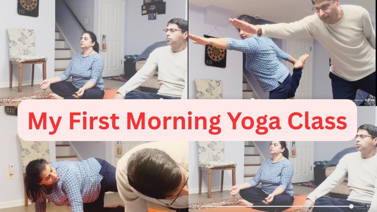 Morning Yoga Class | My Beginner Yoga Life Journey, My First Morning Yoga Class | Beginner Student