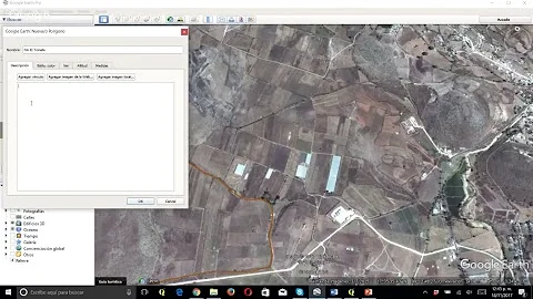 Como faço para marcar uma área no Google Earth?