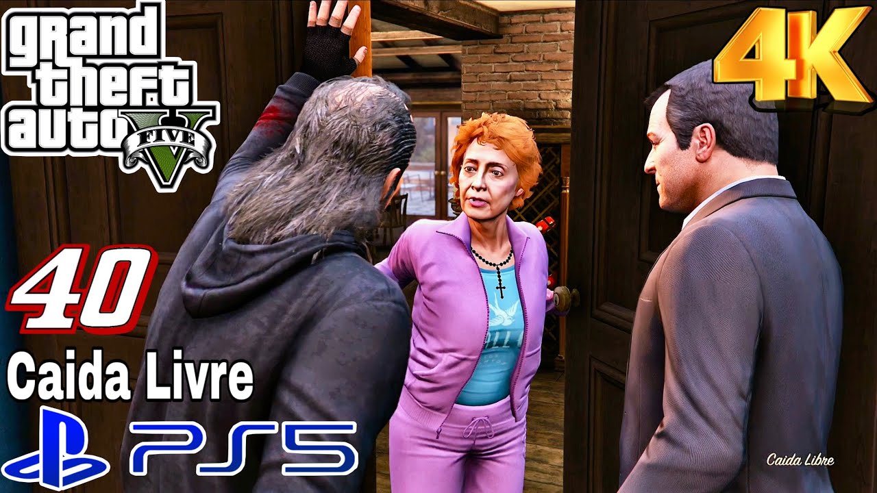 Gta 5 Mission 40 Caida Libre [ PS5 4K Ultra HD ] Gameplay