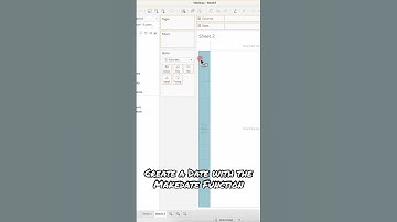 #Tableau - Create a Date with the MAKEDATE function