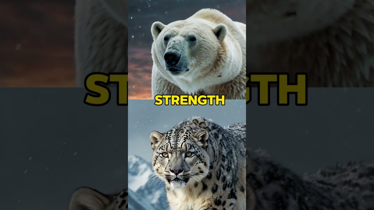 Polar Bear Vs Snow Leopard (Strength, Defense, Bite Force) 