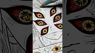 Drawing Kokushibo 👿 | Demon Slayer: Kimetsu no Yaiba #shorts #kokushibo #demonslayer