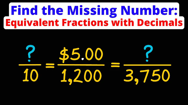 Find the Missing Number: Equivalent Fractions with Decimals | Eat Pi