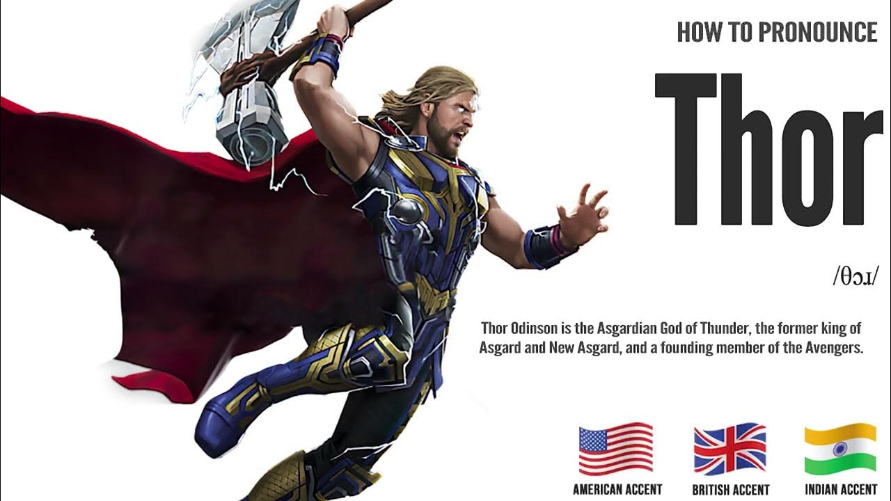 Thor Pronunciation How to Pronounce (say) Thor CORRECTLY Movie comic YouTube