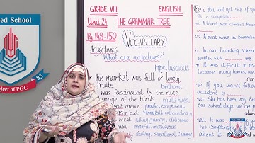 Class 8 - English - Unit 24 - Lecture 24 Vocabulary-3 - Allied Schools