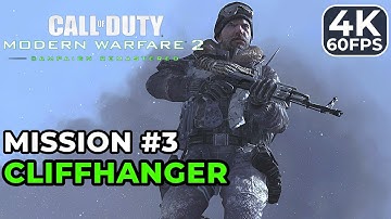 CALL OF DUTY MODERN WARFARE 2 REMASTERED GAMEPLAY WALKTHROUGH Mission #3 Cliffhanger