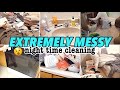 EXTREMELY MESSY HOUSE NIGHT TIME CLEANING / POWER HOUR CLEAN WITH ME / CLEANING MOTIVATION