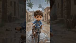 He fixed his dream 🚲😭#shorts #cartoon #ai #viral