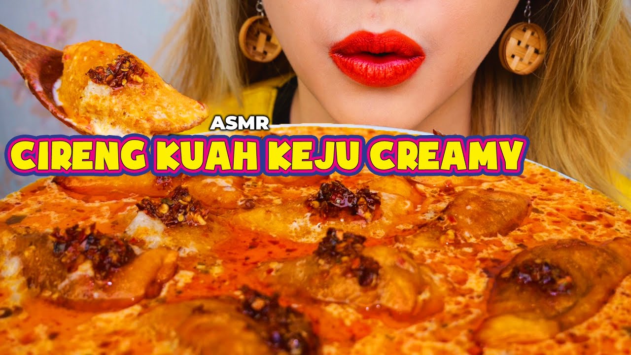 RAME TIKTOK LAGI 🔥 ASMR CIRENG ISI KEJU AYAM SUWIR KUAH KEJU CREAMY😋| ASMR Indonesia