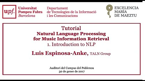 Tutorial - Natural Language Processing for Music Information Retrieval. Introduction to NLP