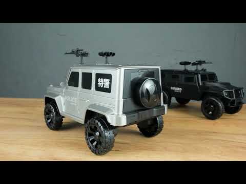 Іграшковий сейф скарбничка з кодом автоматичним купюроприймачем і FaceID Позашляховик Чорний, видео 1