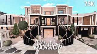 Modern mansion - Bloxburg speedbuild (75k)