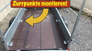 Zurrösen in Baumarkt Anhänger montieren so habe ich das gemacht #anhänger #zurrpunkt #spanngurtcoach