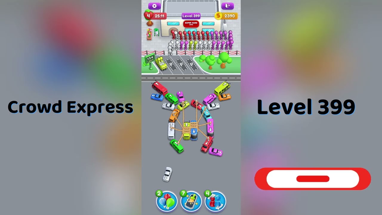 Crowd Express Level 399 Walkthrough 🚦 | Step-by-Step Solution