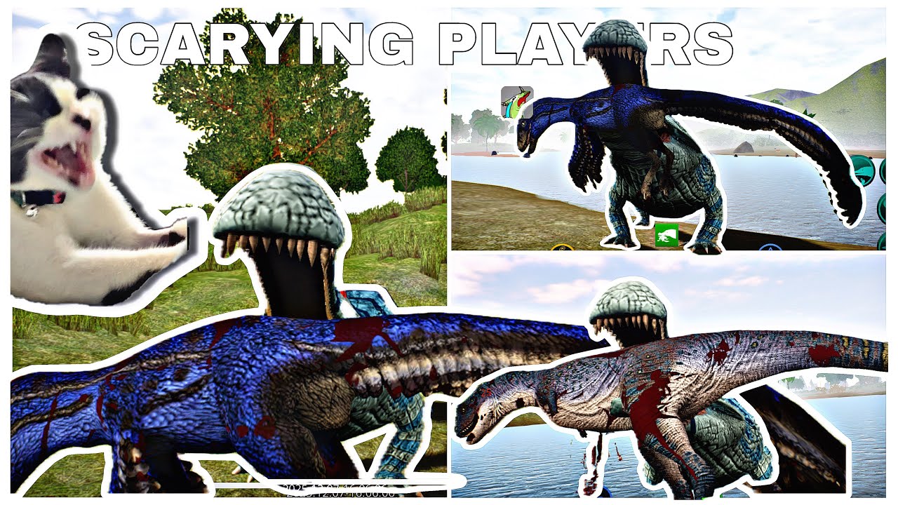 🌟 SCARYING PLAYERS WITH SARCOSUCHUS 🐊 GRAB (CURSED ISLE)