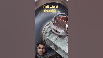 Railway wheel checked with moter 😳😯😳😯 #machine #engineering #mechanical #locomotive #indianrailways
