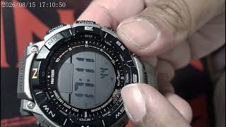 Casio Pro Trek PRG-340T Basic Setup Guide