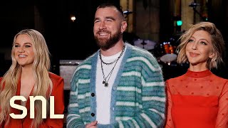 Travis Kelce Gets Coached by Heidi Gardner for SNL