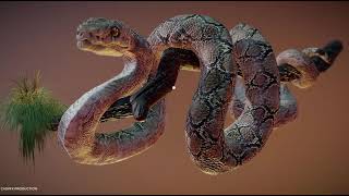 Anaconda Snake Sculpt Model 3D