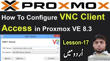 How To Configure VNC Client Access in Proxmox VE 8.3 | Lesson-17