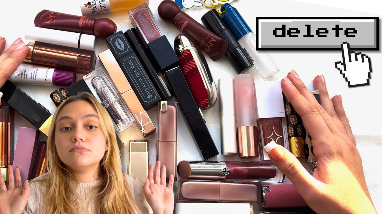 a lipstick declutter | editing my makeup collection